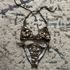 Y2K Bay Camo Bikini